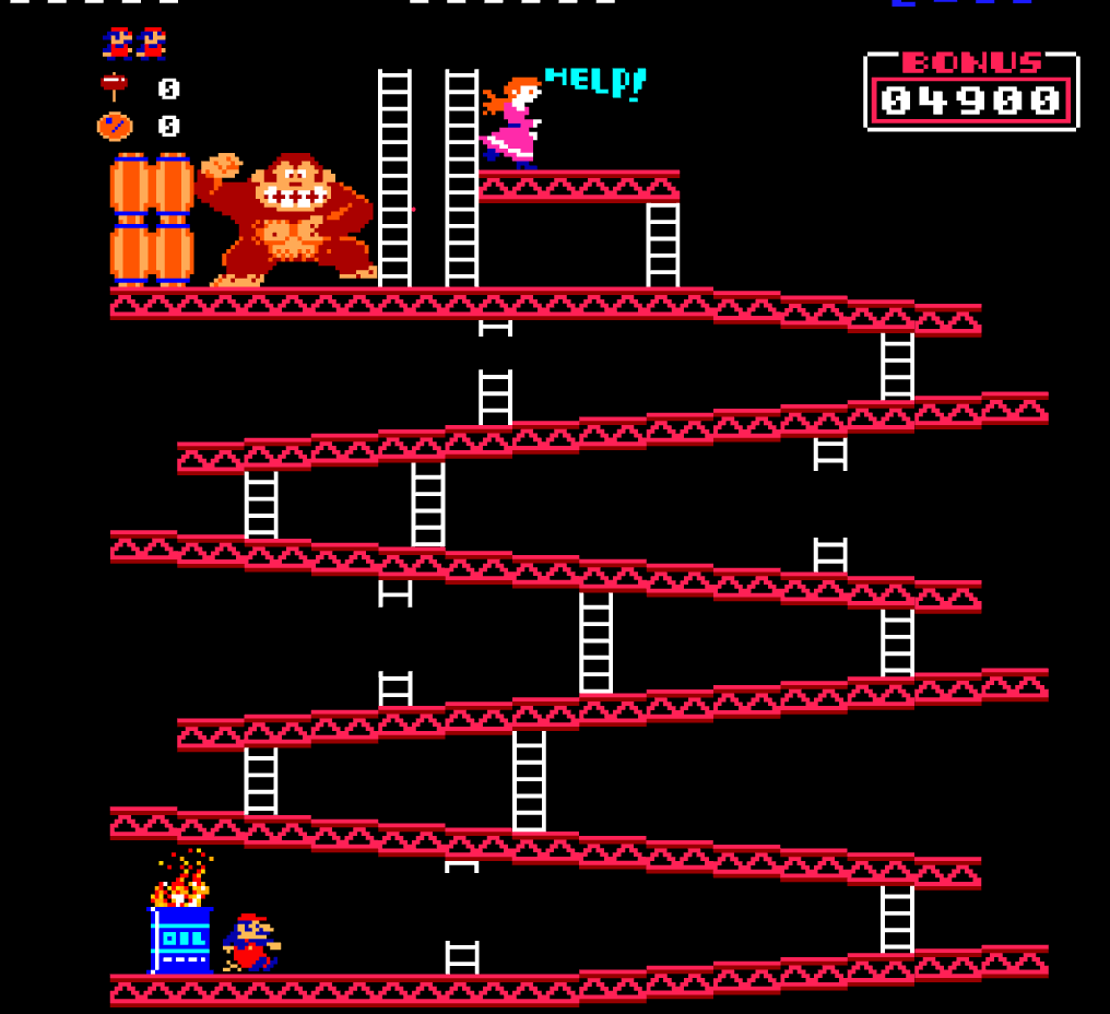 Barrel Stage Barrel Stage in Donkey Kong